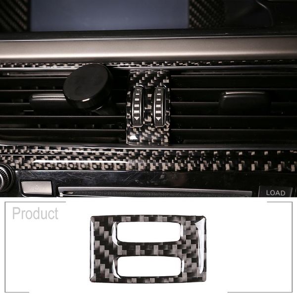 

1 pcs soft carbon fiber center air conditioning vent frame 3d interior accessories sticker for a4l / a5 2009-2016