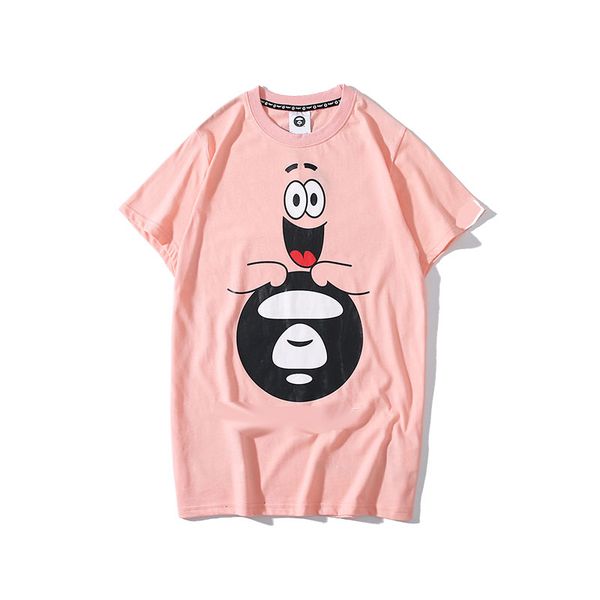 

дизайнерские женщины мужчины футболка розовый с коротким рукавом летние фирменные рубашки роскошные повседневные моды прекрасные милые футбо, White;black