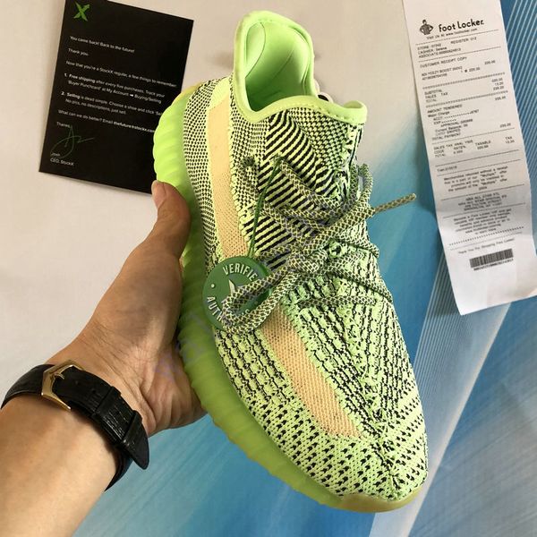 

new yecheil yeehu cloud white black static 3m reflective men women running shoes gid glow zebra clay hyperspace kanye west sports sneakers