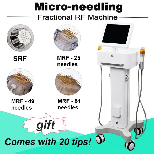 

новый стиль microneedle возглавляет частичную морщинку rf радио анти-морщинка 81pins 49pins 25pins затягивать кожи rf