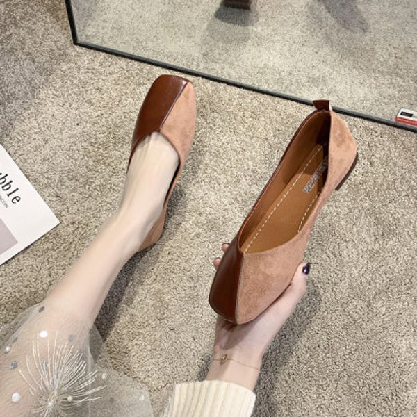

single shoes women 2020 spring new shallow mouth was thin low-shoes soft bottom simple wild commuter scoop tide, Black