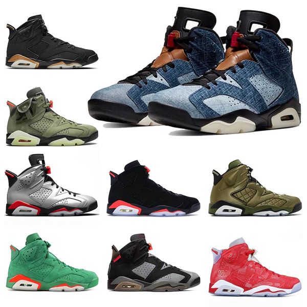 men's air jordan retro 6 basketball shoes