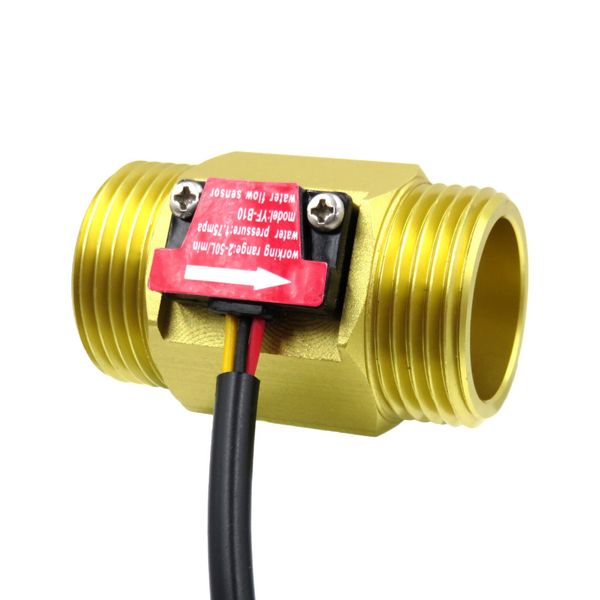 

b10 dn25 g1" 1inch water diesel brass hall effect turbine flow sensor meter turbine flowmeter 2-50l/min