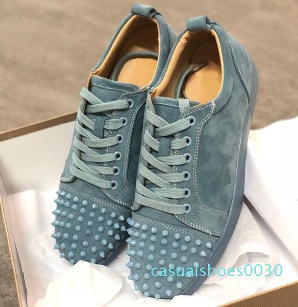 

cute sneakers red bottom shoe low cut suede spike luxury shoes for men and women shoes party wedding crystal leather sneakers zone t06, Black
