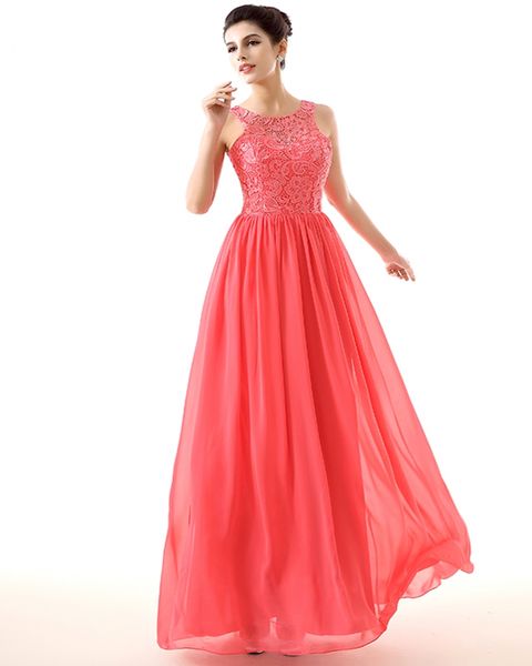 

shoulders formal gray lace evening dresses the european and american fashion lace long dress of bridesmaid dress, Black;red