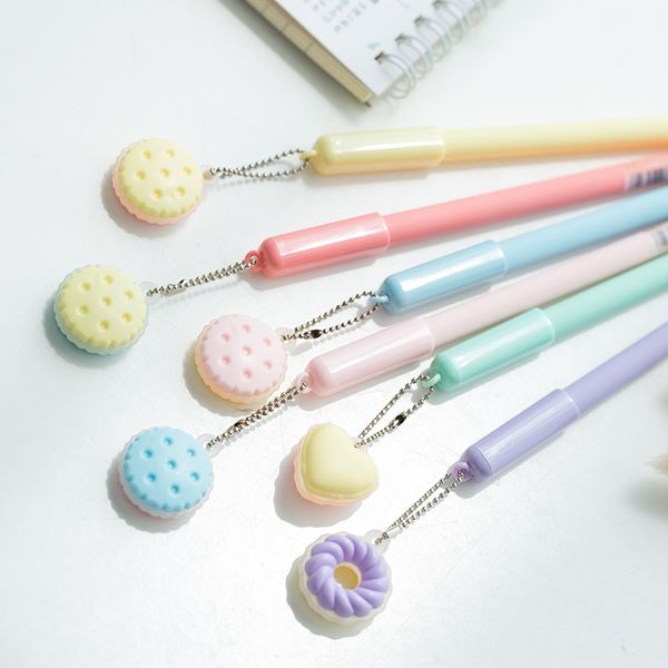 

biscuits candy pendant gel pen signature pen school office supply promotional gift