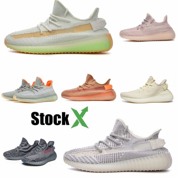 

men women kanye west wave runner mauve solid grey men running shoes with box designer sneakers static reflective trainers #qa675
