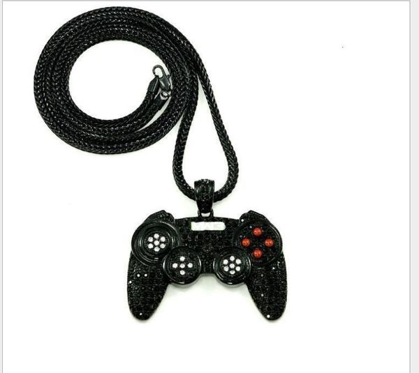 

european and american fashion pop hip hop attractive jewelry quality alloy game machine long pendant necklace, Silver