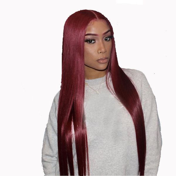 

99j straight pre plucked lace front human hair wigs with baby hair remy hair glueless brazilian full lace wigs, Black