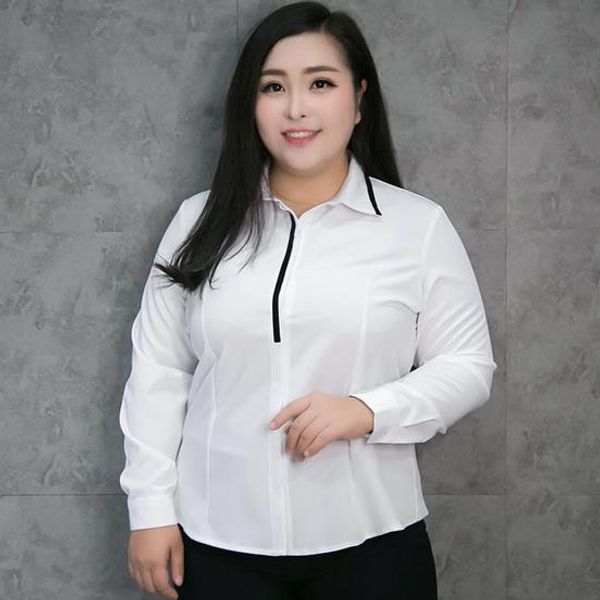 

white plus size shirt work blouses woman 2020 blouse bluzki damskie blusas chemisier femme dj698