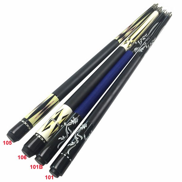 

12.75mm billiard cues maple wood 1/2 splited pool cues 4colors optional linen/leather wrap china wholesale