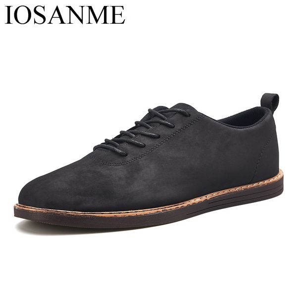 

men leather casual shoes italian dress work office male footwear elegant leisure moccasins homme vintage oxford shoes for men, Black