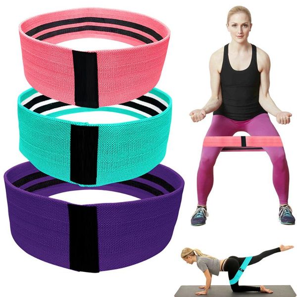 

1 pc anti slip gym hip resistance bands fitness equipment training exercise for yoga stretching indoor sport accessories