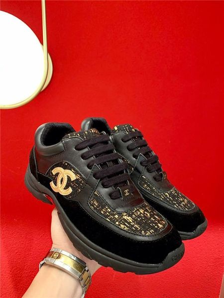 

new suede womenss casual shoes leather stitching color womenss platform casual sneakers lace-up low-popular womenss shoes 09, Black