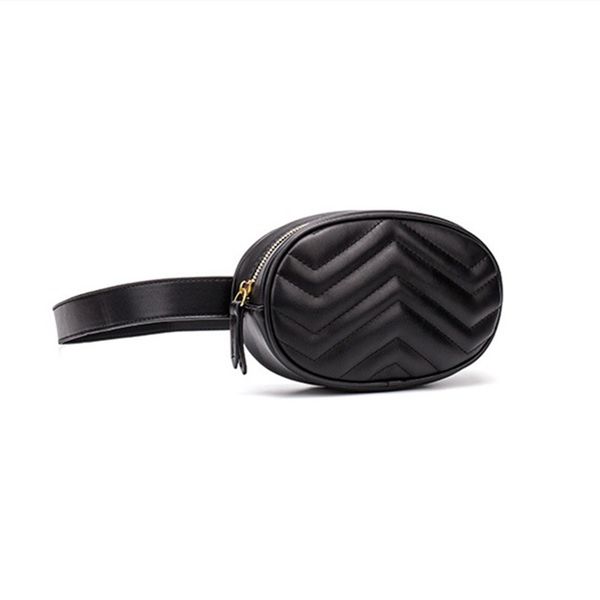 

women's new fashion bags pack quilted waist bag round belt bag pu mini chest handbag sports belt