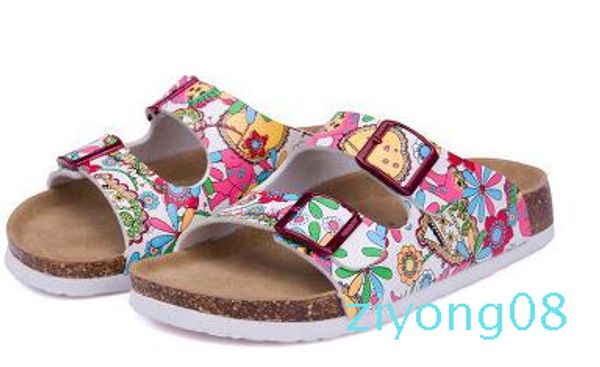 

new 2017 summer woman casual shoes print mixed colors flip flop z08, Black