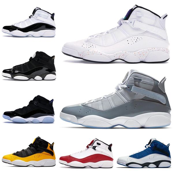 

men basketball shoes 6 six rings concord confetti taxi bred space jam mens trainers athletic sports sneakers 7-13