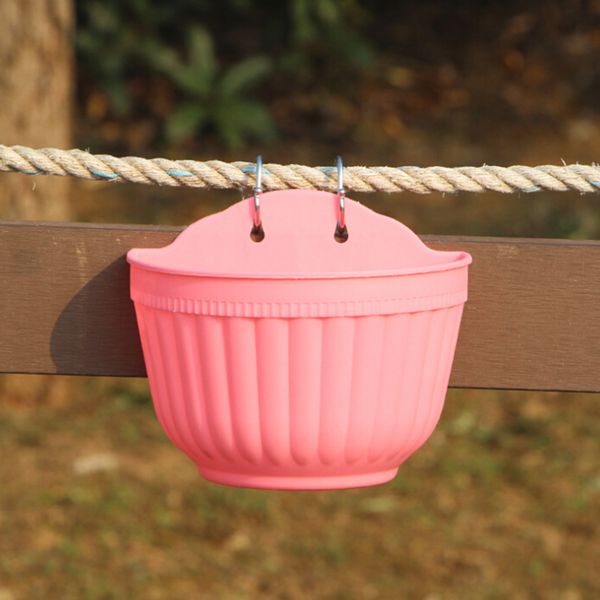 

resin flower pot balcony garden wall hanging plant planter home parts gift new
