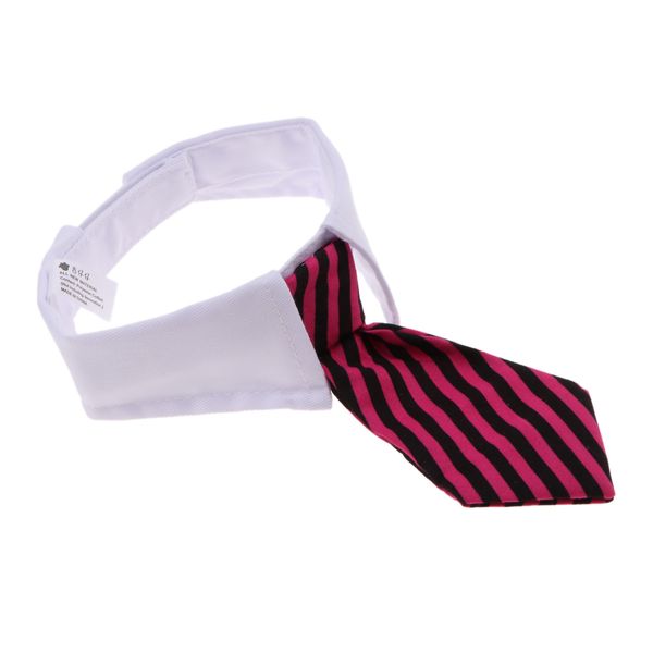 

adjustable pet dog cat necktie collar stripe bow tie grooming costume supply
