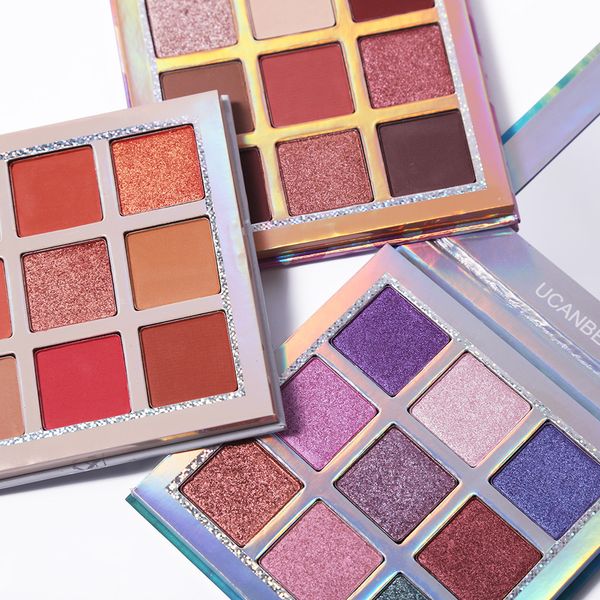 

ucanbe eye shadow cosmetic 9 colors palette eyeshadow shimmer eye shadow palette matte glitter palette make up