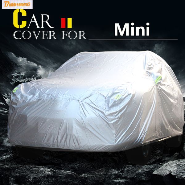

buildreamen2 car cover outdoor sun anti uv snow rain scratch resistant dust proof cover waterproof for mini cooper one coupe