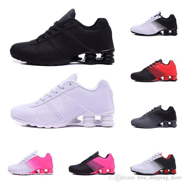 

2019 shox deliver 809 men women running shoes triple black white purple red fashion mens trainers athletic sports sneakers