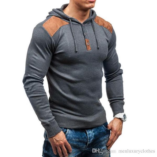 

hoodies men women spring new 2019 fashion casual sweatshirts slim fit sedue designer knitted, Black