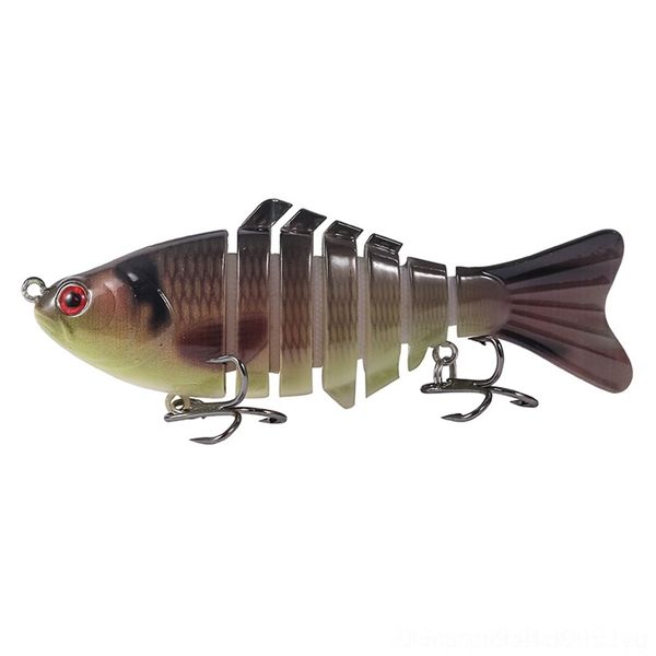 

kzzv5 swimbait jointed water minnow fishing lures hook crankbait bait bass 3 sections quality 10cm high