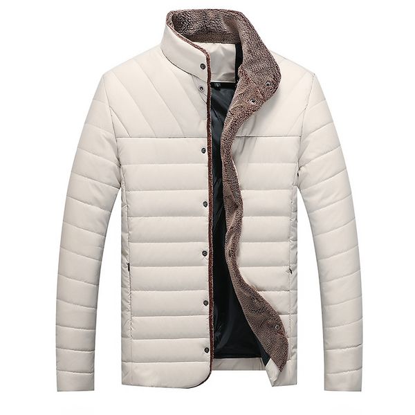 

new men's jacket thickened cotton clothes for young men's leisure, Tan;black