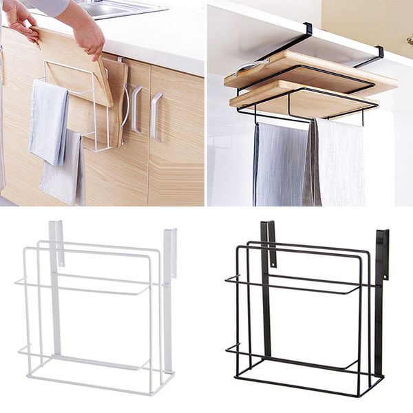 

kitchen iron pot rack chopping board towels storage tableware shelf rack tool