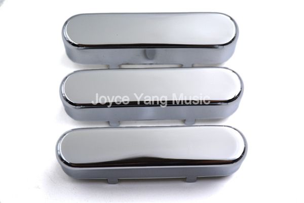 

1 set of 3pcs niko sealed closed chrome brass single coil pickup cover for fender strat/tele style electric guitar ing