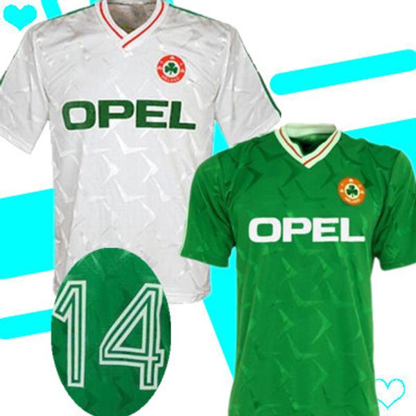 

1992 1994 ireland retro soccer jersey 1994 world cup ireland home classic vintage irish townsend keane staunton houghton football shirt, Black