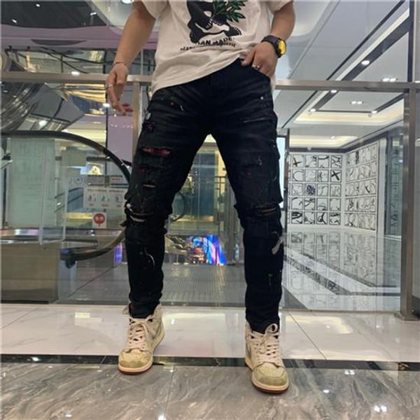 

2020 европейский и американский стиль мужской дизайнер футболки американский флаг мужской моды дизайнер футболки с коротким рукавом футболки, Blue