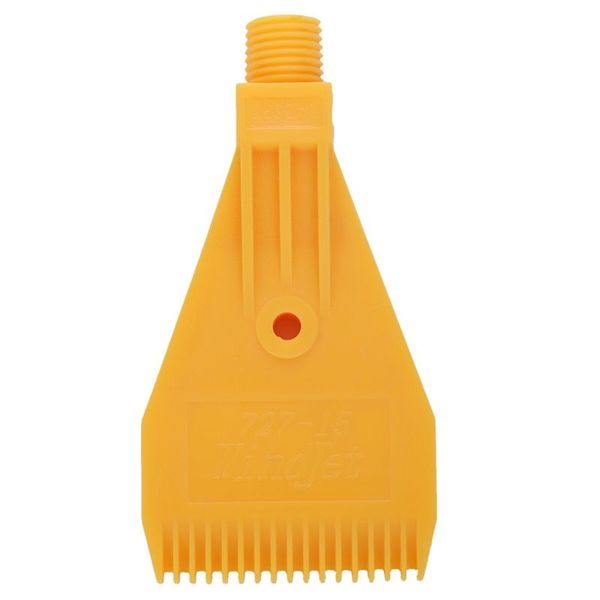 

1/4bsp male thread abs single hole air blow off flat jet nozzle yellow