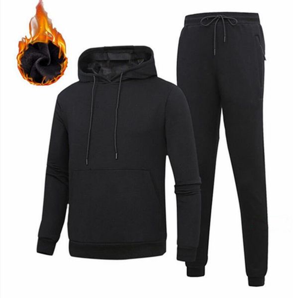 

nike tracksuits весенние костюмы new winter tracksuit brand men два наборы мода фуфайка спортивной руно толстовка осень running костюмы толс, Gray