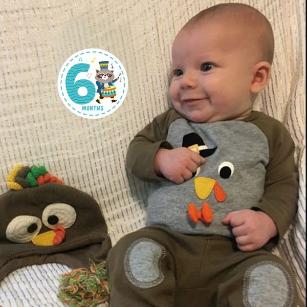 

baby monthly milestone stickers shower gift scrapbook p memory keepsake