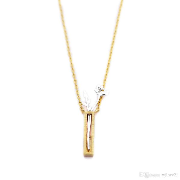 

fashion vase necklaces very beautiful vase and flower pendant necklaces combination pendant necklaces for women, Silver