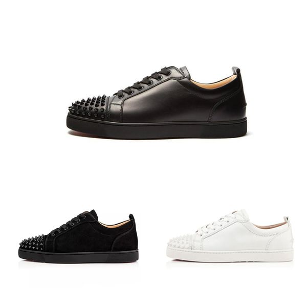 

С Box Дизайнерские Кроссовки Low Cut Spikes Обувь на Плоской Подошве Красные Нижние Для М