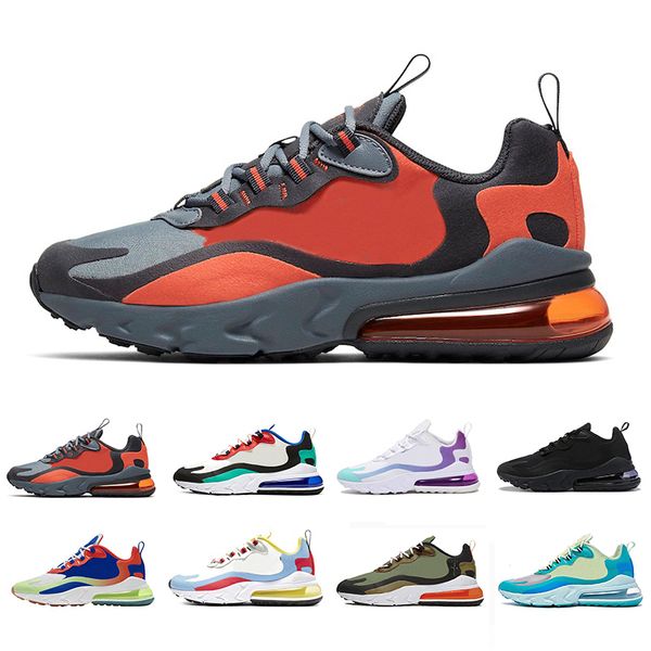 

grey and orange sug8r black grey bauhaus react men women running shoes bright violet mens trainer sports air sneakers 36-45, White;red