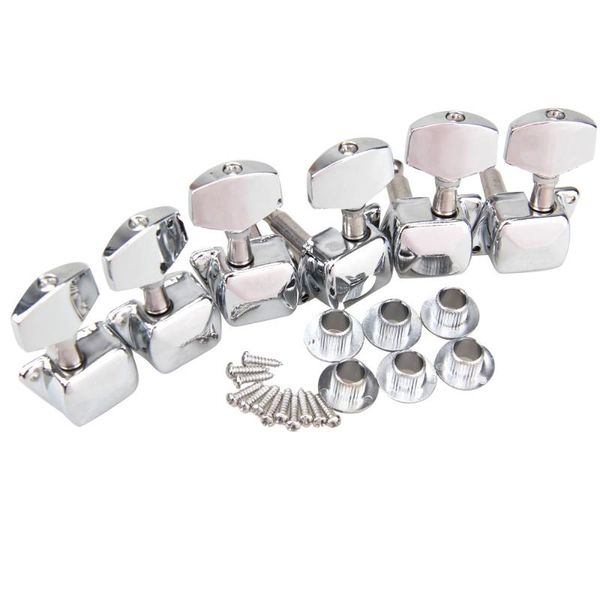 

2colors chrome 3x3 semiclosed tuning pegs machine heads for acoustic guitar