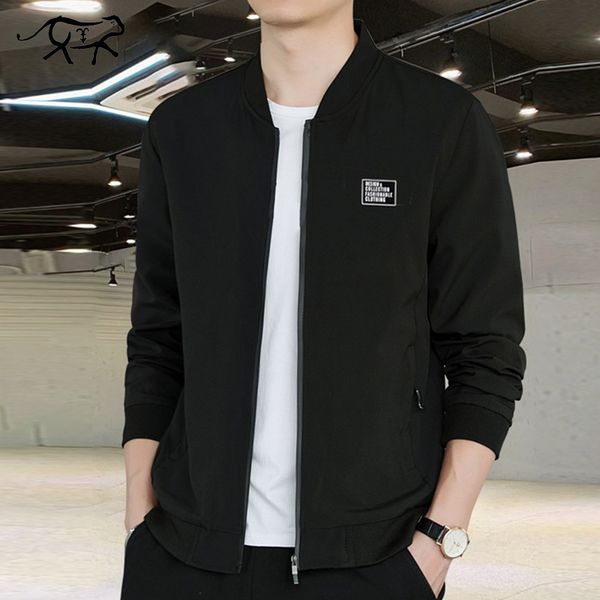 

new winter autumn mens bomber jacket stand collar casual windbreaker male blue baseball jackets men thin size m-4xl, Black;brown