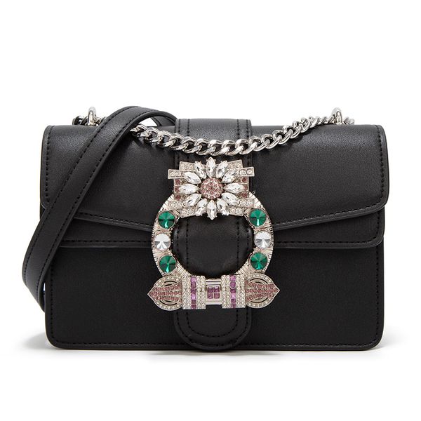 

women's small square bag women's chain cross-body bag 2020 new fashion diamond multi-compartment shoulder women bolsos