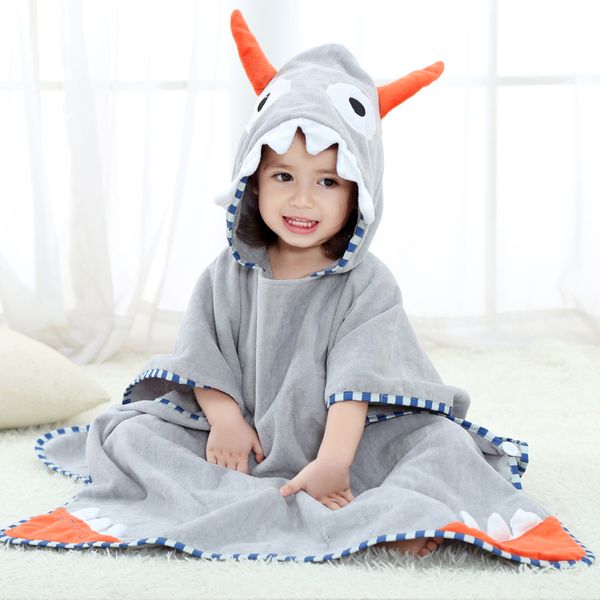 

baby cartoon beach towel cotton bathrobes girls hooded poncho boy bath towels with hoods super soft beach cloak