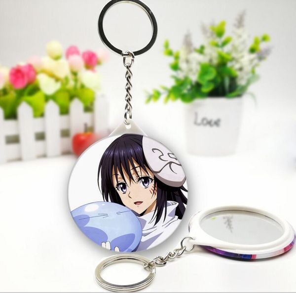 

that time i got reincarnated as a slime mirror acrylic mobile phone charms/keychain/strap d335, Silver