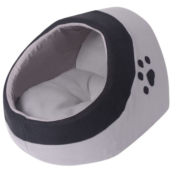 

nest cat bed with cushion grey and black m other bird supplies