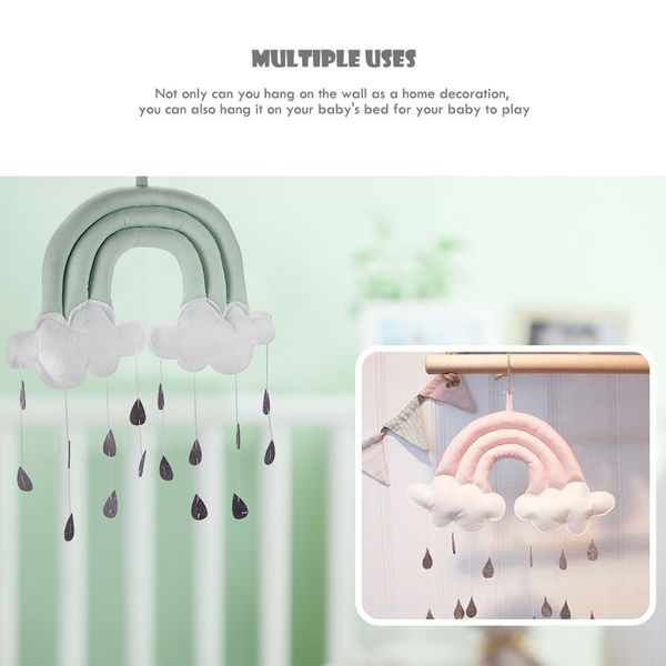 

bed crib accessories cloud raindrop hanging decoration toy tent pgraphy props bedside pendant home room decoration gift