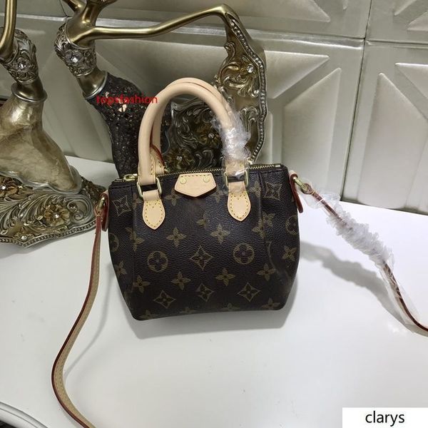 

lovuitto monograms mini speedy m61253 hand bag brown leather size:17 x 11 x 6 cm