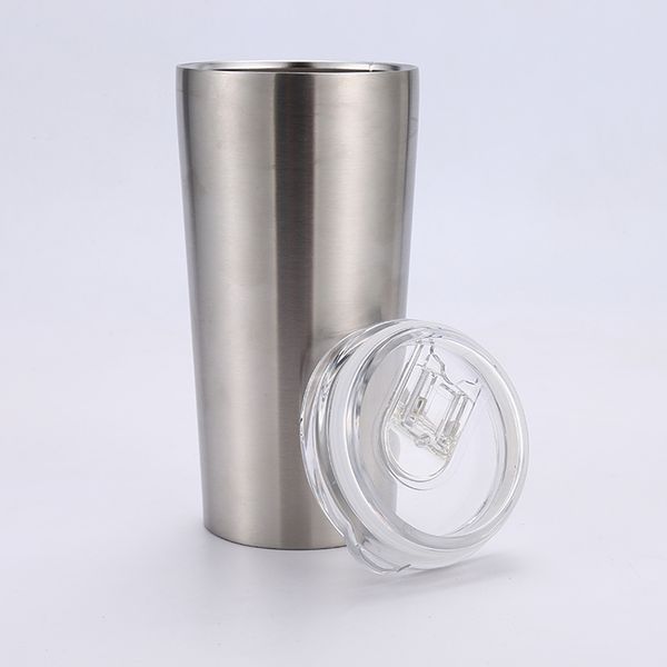 

16oz tainle teel tumbler double wall in ulation vacuum water wine mug with liding lid outdoor portable car cup