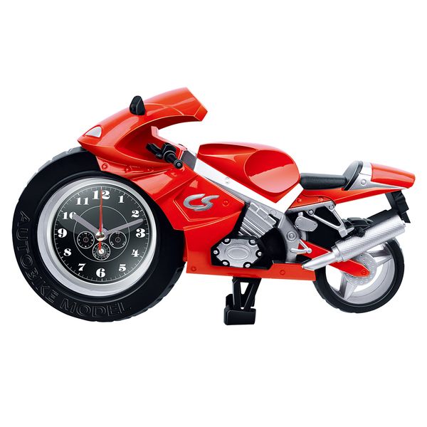 

motorcycle motorbike pattern alarm clock home table decor kids toy birthday gift