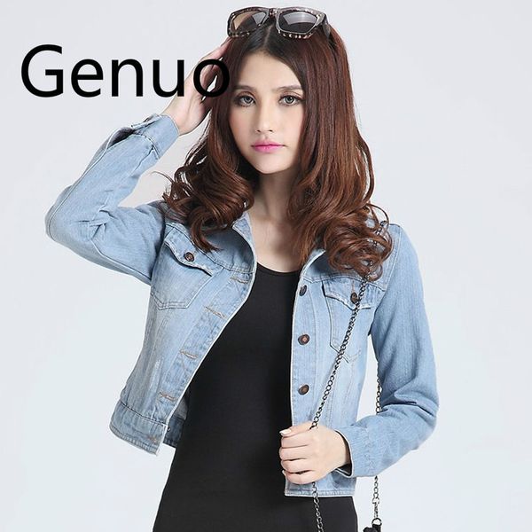 

womens jackets coats 2019 spring fashion jeans jackets denim women slim cotton solid jacket for women outerwear ladies coats, Black;brown